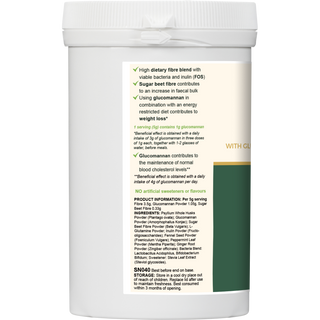 VYTRO FIBREFLOW+ High-Fibre Digestive Formula | Glucomannan, Psyllium, Prebiotic Cultures & Botanical Fibres (180g Powder)